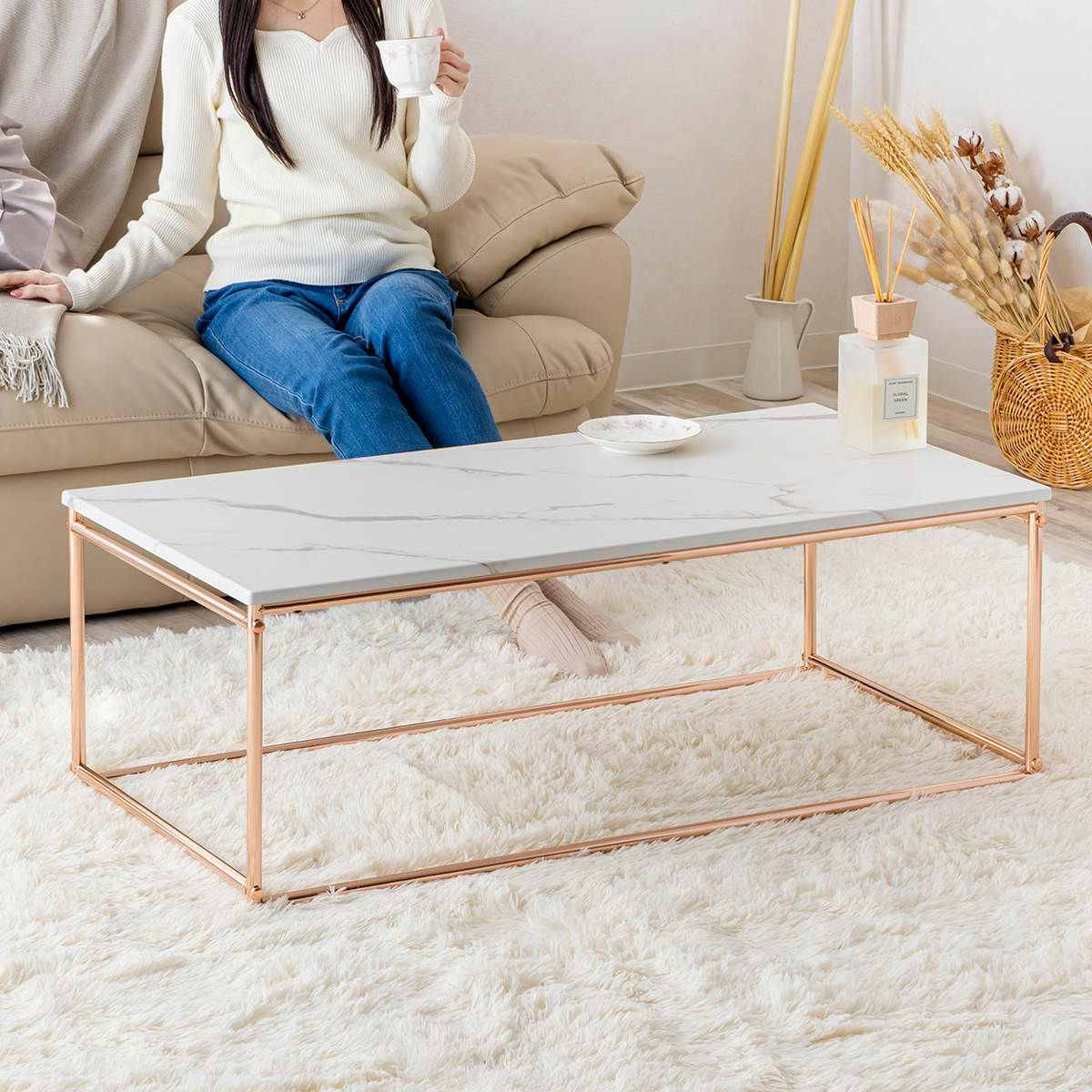 リビングテーブル 幅100cm センターテーブル （ ローテーブル テーブル