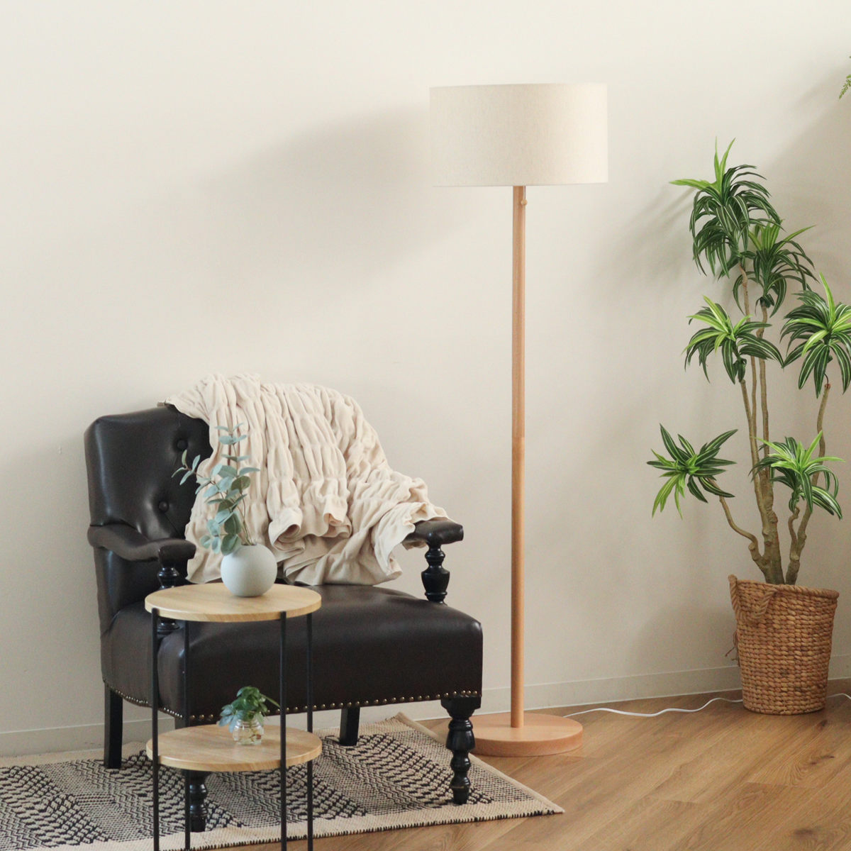 フロアライト LED対応 スタンダートフロアースタンド ナチュラル 北欧