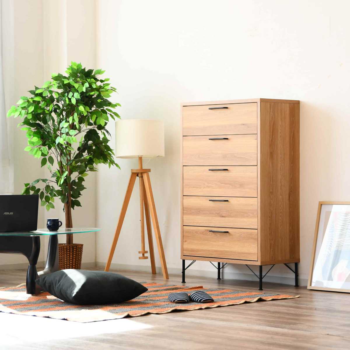 チェスト 幅80cm 5段 ナチュラルヴィンテージ 日本製 （ 棚 収納