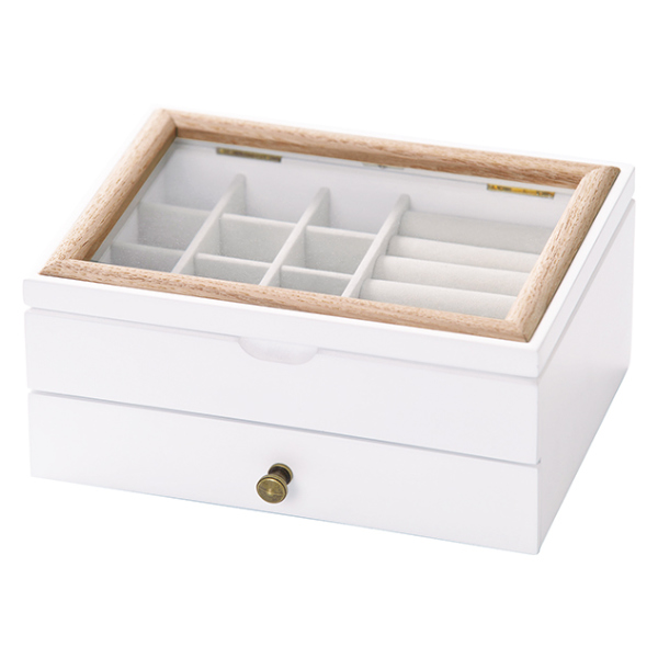 dショッピング |ジュエリーボックス 2段 ミア ドロワーボックス 木製
