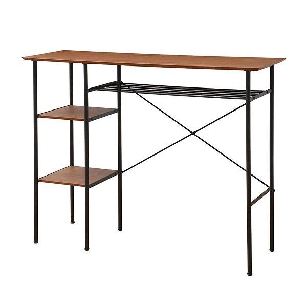 カウンターテーブル anthem 棚付き （ 書斎机 勉強机 学習机 学習