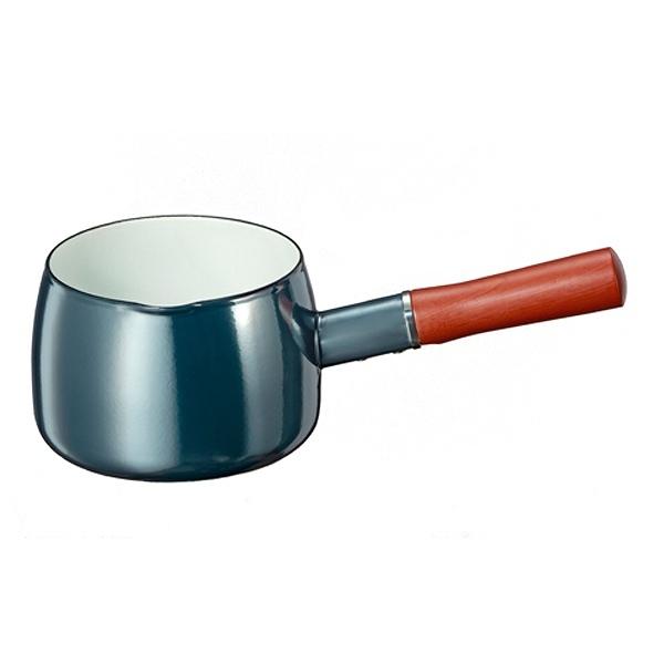 dショッピング |ミルクパン 14cm IH対応 オニキスブルー ホーロー