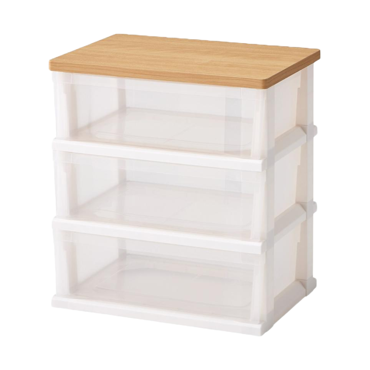 dショッピング |チェスト 木製天板ストッカー 550 組立式 3段 （ 幅55