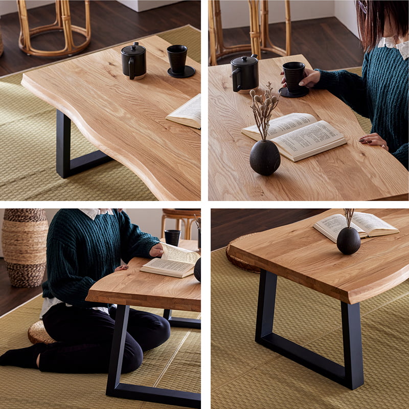 座卓 ローテーブル センターテーブル 110cm オーク ナチュラル