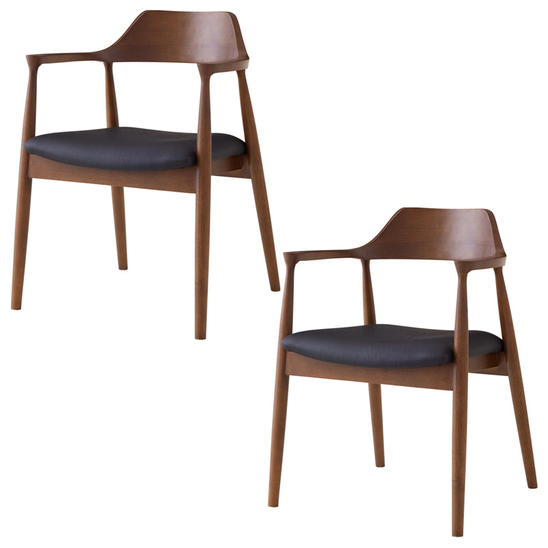 ダイニングチェア 2脚セット 完成品 チェア イス アームチェア 肘付