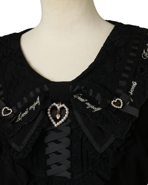 スカラップリボン衿リブトップス ｜ LIZ LISA（リズリサ）公式通販