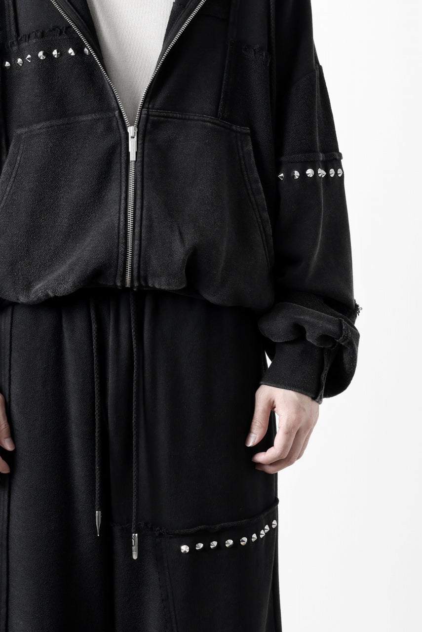 Feng Chen Wang PANELLED FULL ZIP HOODIE (BLACK)の商品ページ