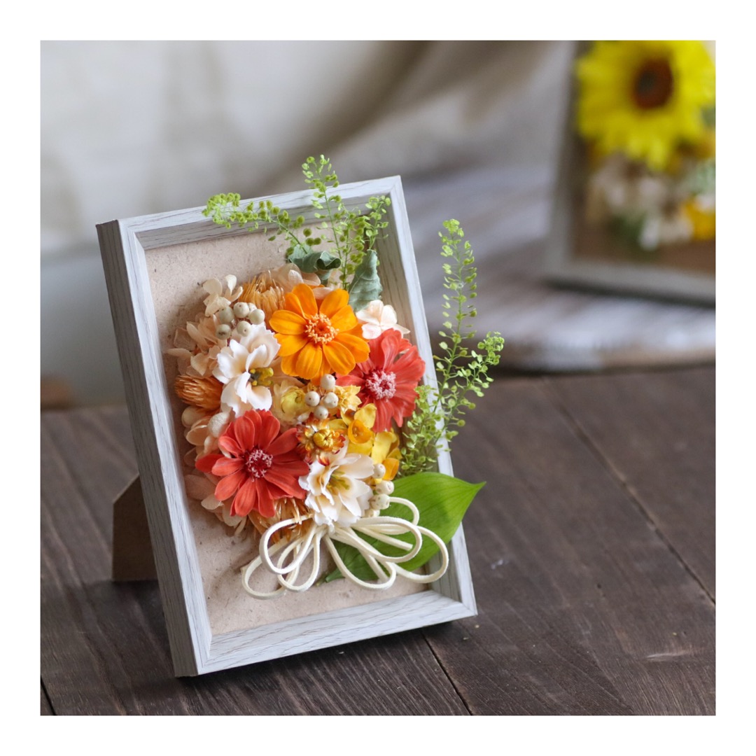 om858◉オーダー＊フレーム＊アレンジメント/af – プリザーブド