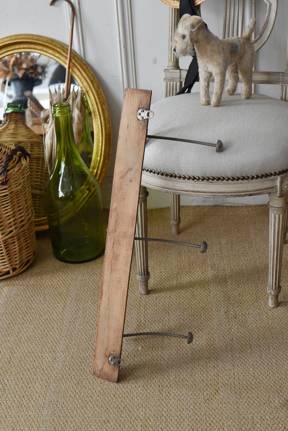 アンティーク3連フック.12 フレンチフック コートフック 壁掛け