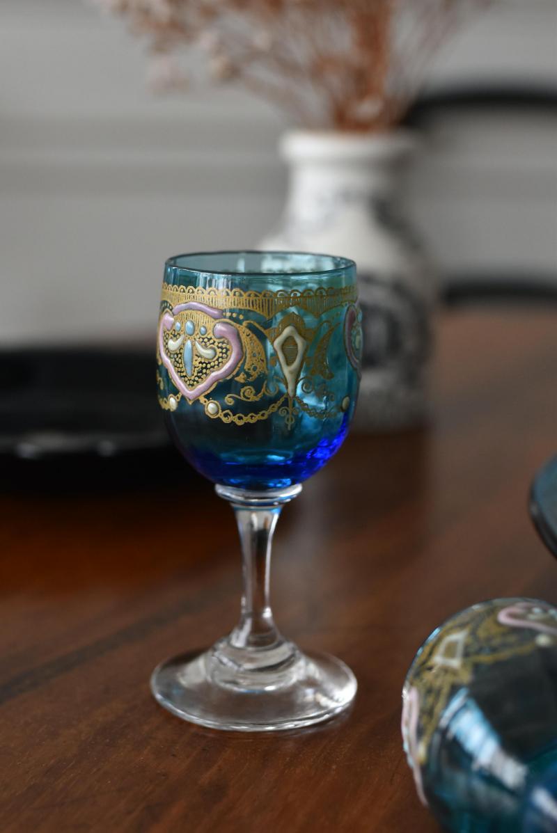 アンティークリキュールボトル・グラスセット ディジェスティフセット