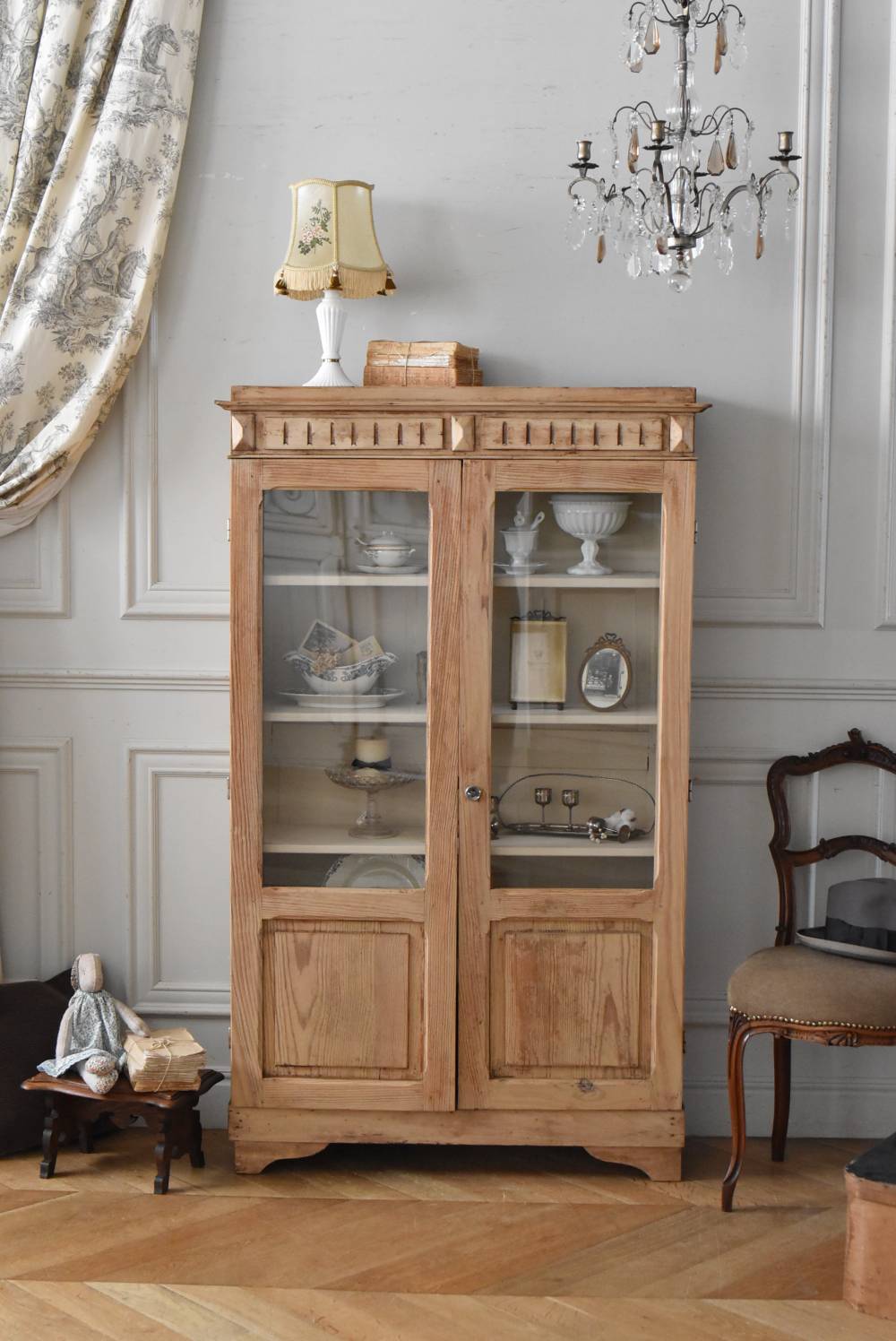 アンティークガラスキャビネット.10 フランスアンティーク家具 食器棚