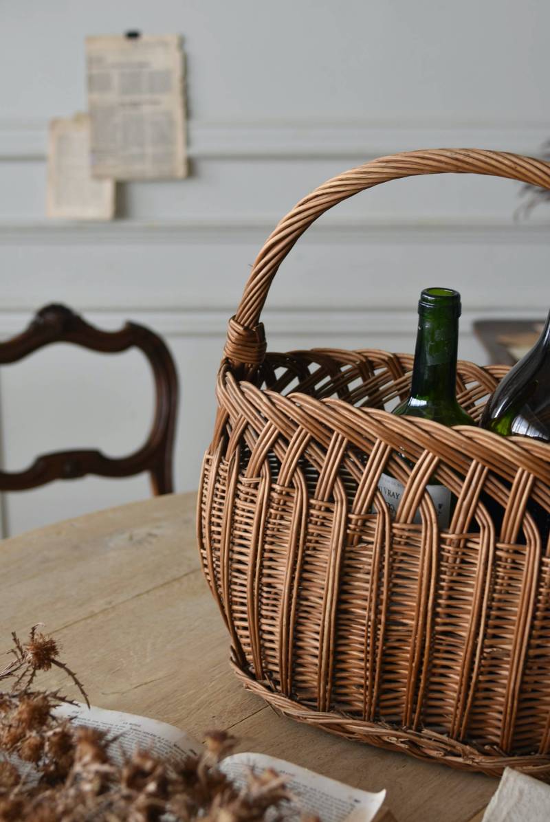 フレンチバスケット.22 フランスヴィンテージ雑貨 ナチュラル