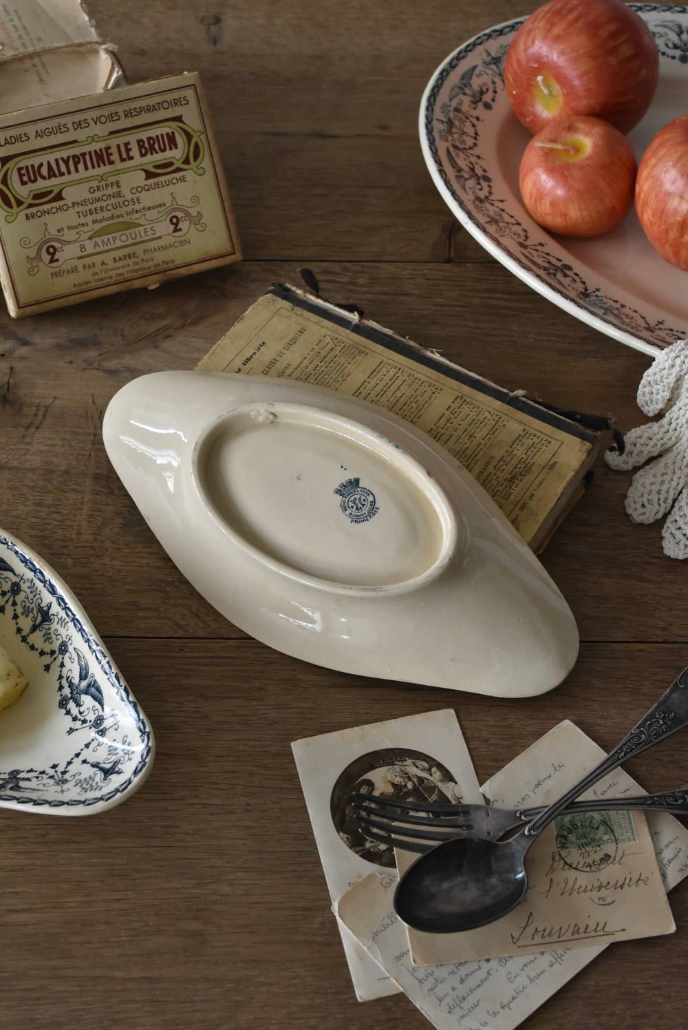 ラヴィエ1.Primerose フランスアンティーク食器 テーブルウェア プレート