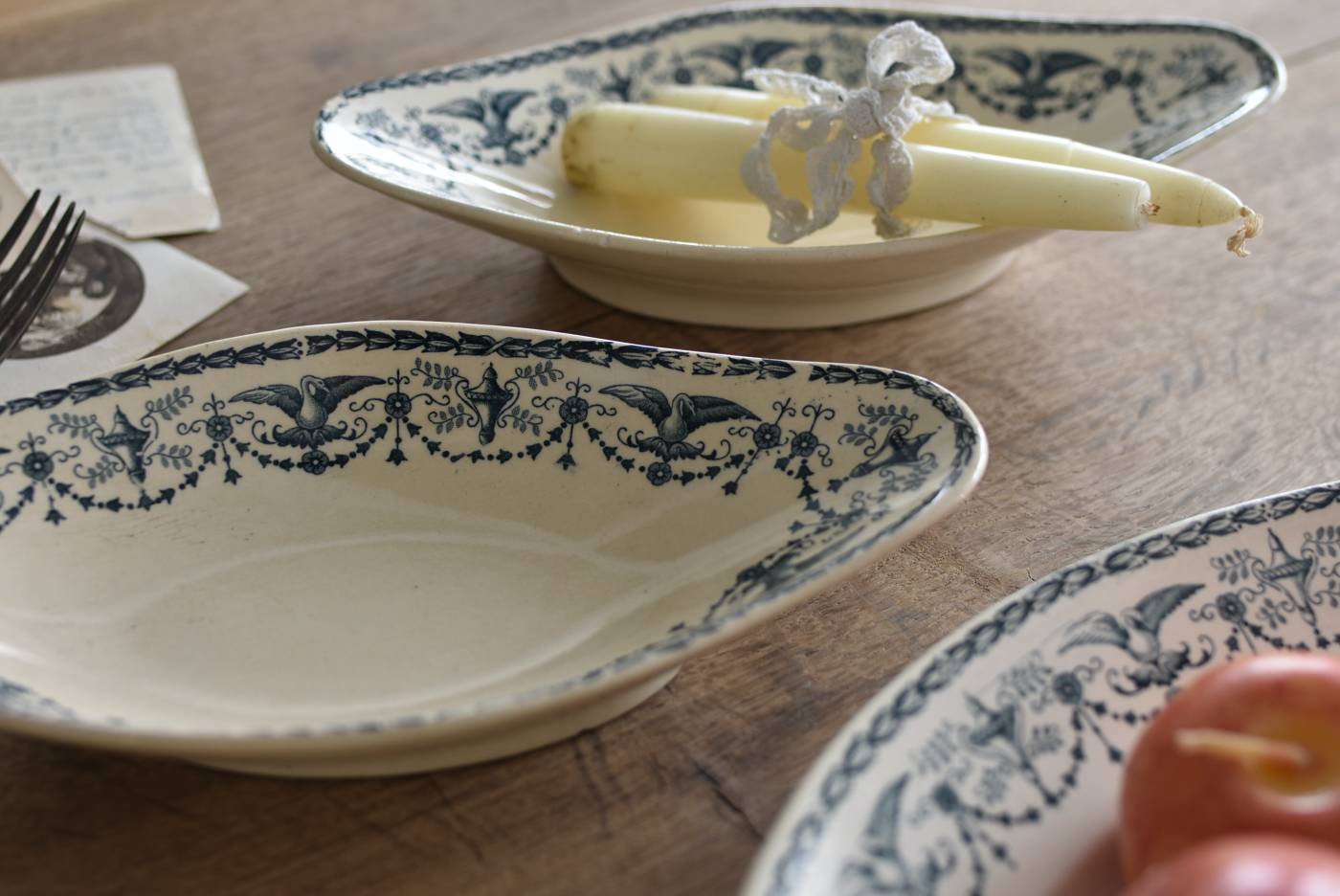 ラヴィエ1.Primerose フランスアンティーク食器 テーブルウェア プレート