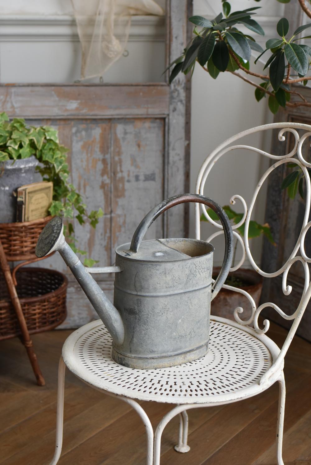 ブリキジョウロ.6 フレンチガーデン ジョーロ 水やり オブジェ 鉢 ミディ