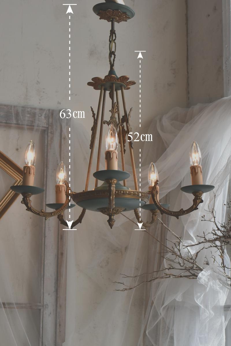 フランスアンティーク照明 5灯シャンデリア.10 フレンチシャンデリア