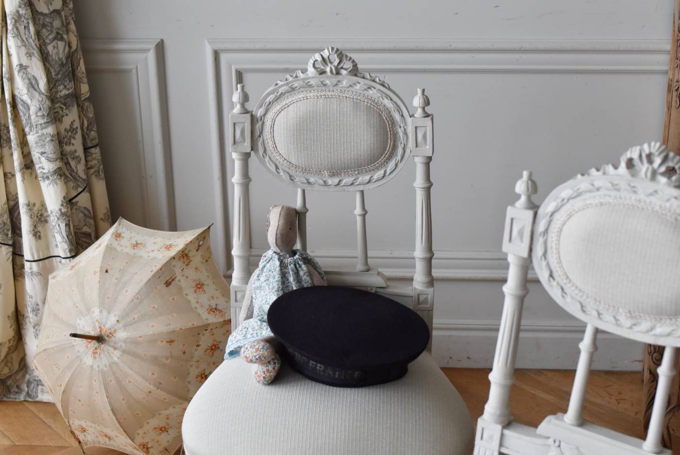 アンティークチェア.White 11B フランスアンティーク家具 フレンチチェア