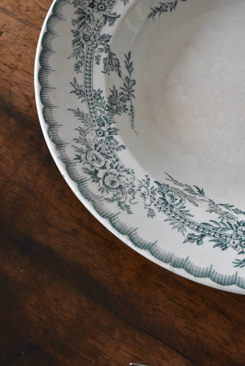 フランスアンティーク食器 ONNAING 深皿.1 テーブルウェア