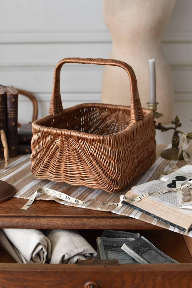 フレンチバスケット.26 フランスアンティーク雑貨 カゴ アンティーク