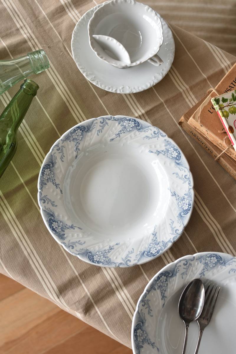 フランスアンティーク食器 Luneville ANGELE.深皿C テーブルウェア