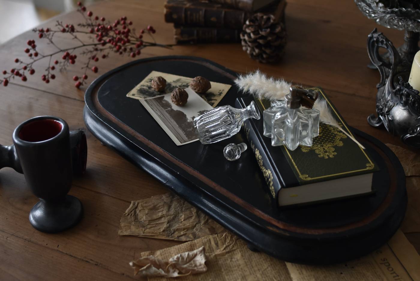 ディスプレイスタンド.オーバルL フランス アンティーク 台座