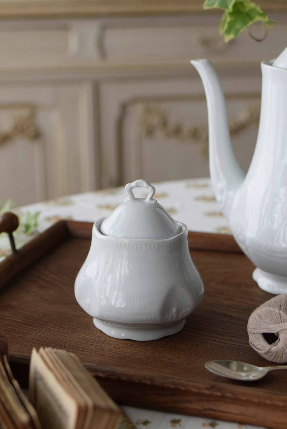 シュガーポット.LIMOGES フランスヴィンテージ雑貨 リモージュ 磁器