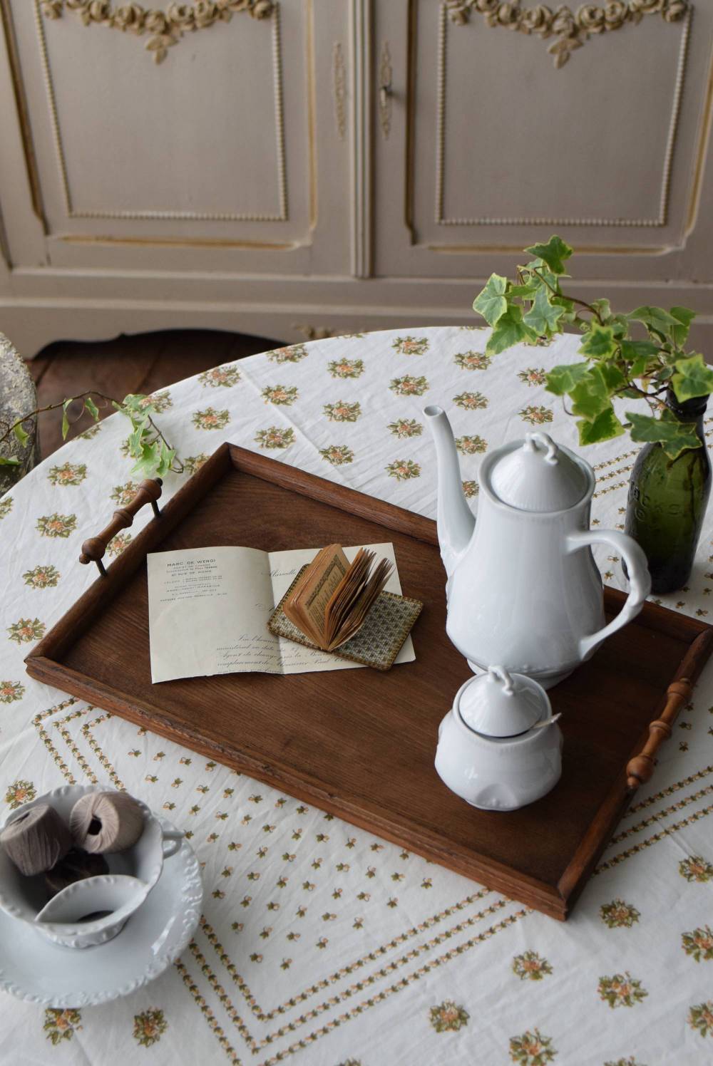 木製トレイ.7 フランス トレー ヴィンテージ雑貨 ディスプレイ お盆