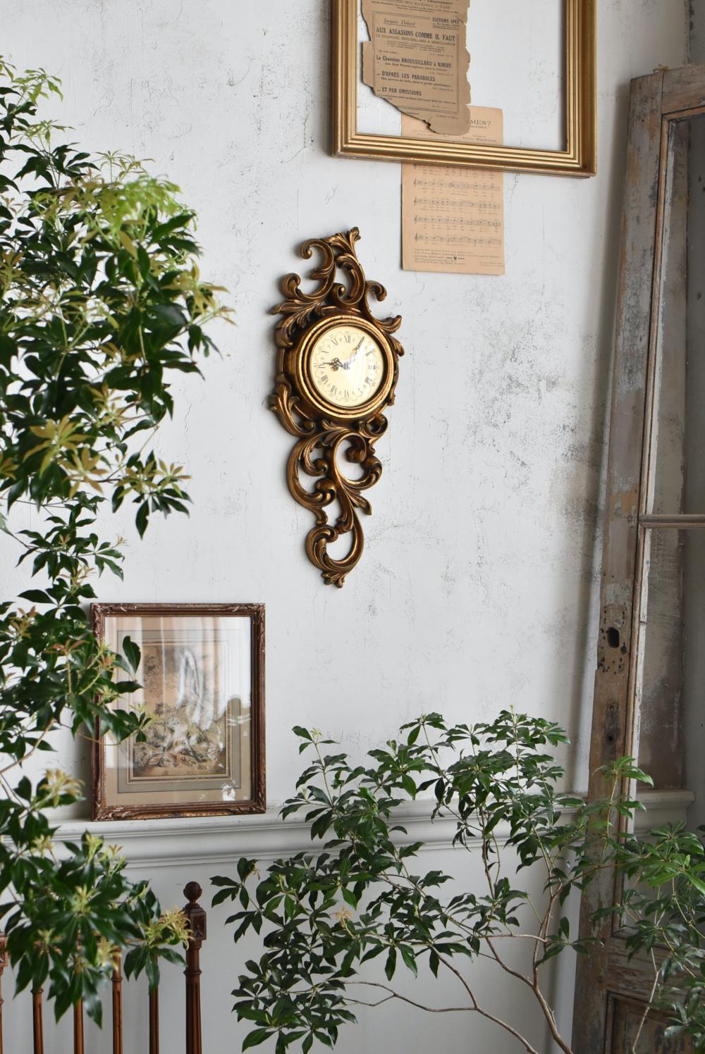 フランスアンティークインテリア ウォールクロック 壁掛け時計