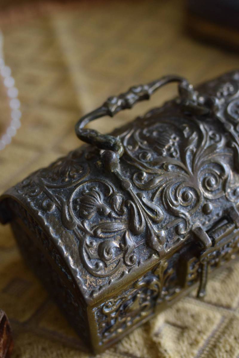 フランスアンティーク雑貨 ジュエリーボックス.8 真鍮