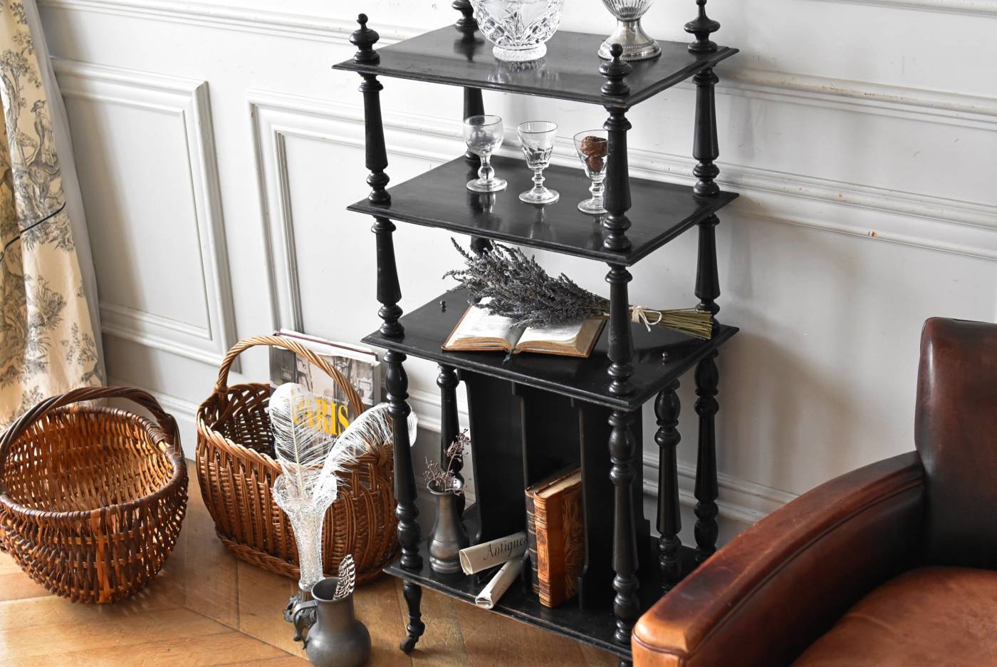 ミュージックシェルフ.12 フランスアンティーク家具 オープンシェルフ