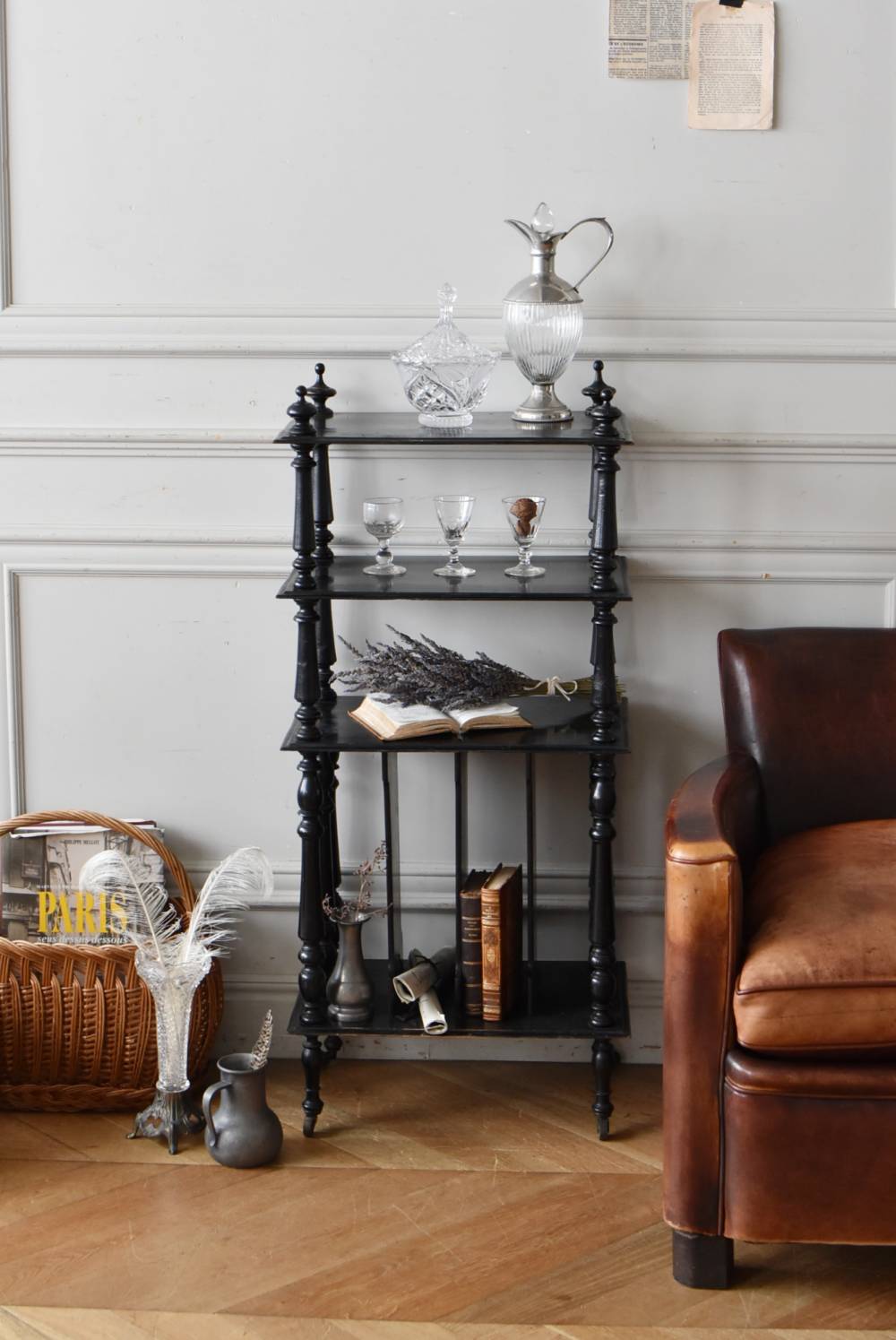 ミュージックシェルフ.12 フランスアンティーク家具 オープンシェルフ