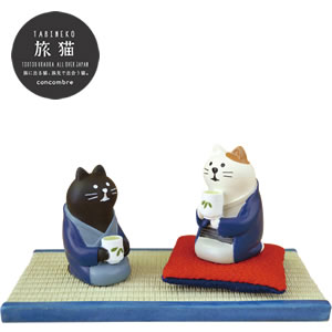 デコレ（DECOLE）コンコンブル 日本茶【猫/置物】 - 北欧ラグ