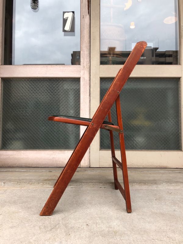 1940'S 50'S フォールディング チェア ウッド チェアー 椅子