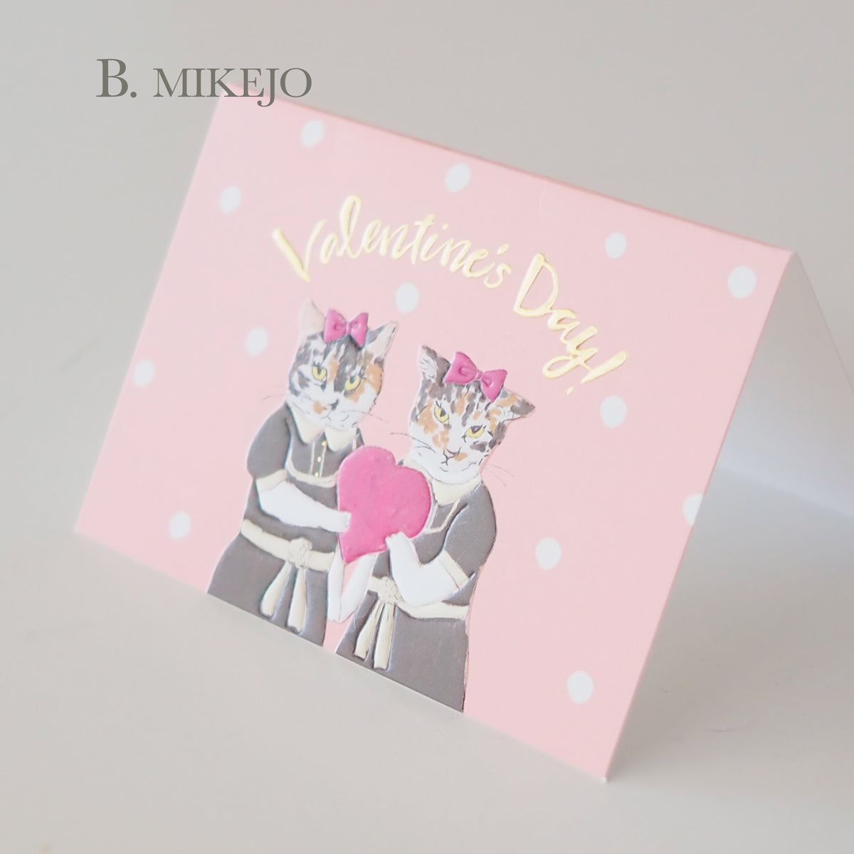 VALENTINE'S DAY MINI GREETING CARD – LOVE&Co. 保護猫がはたらく会社