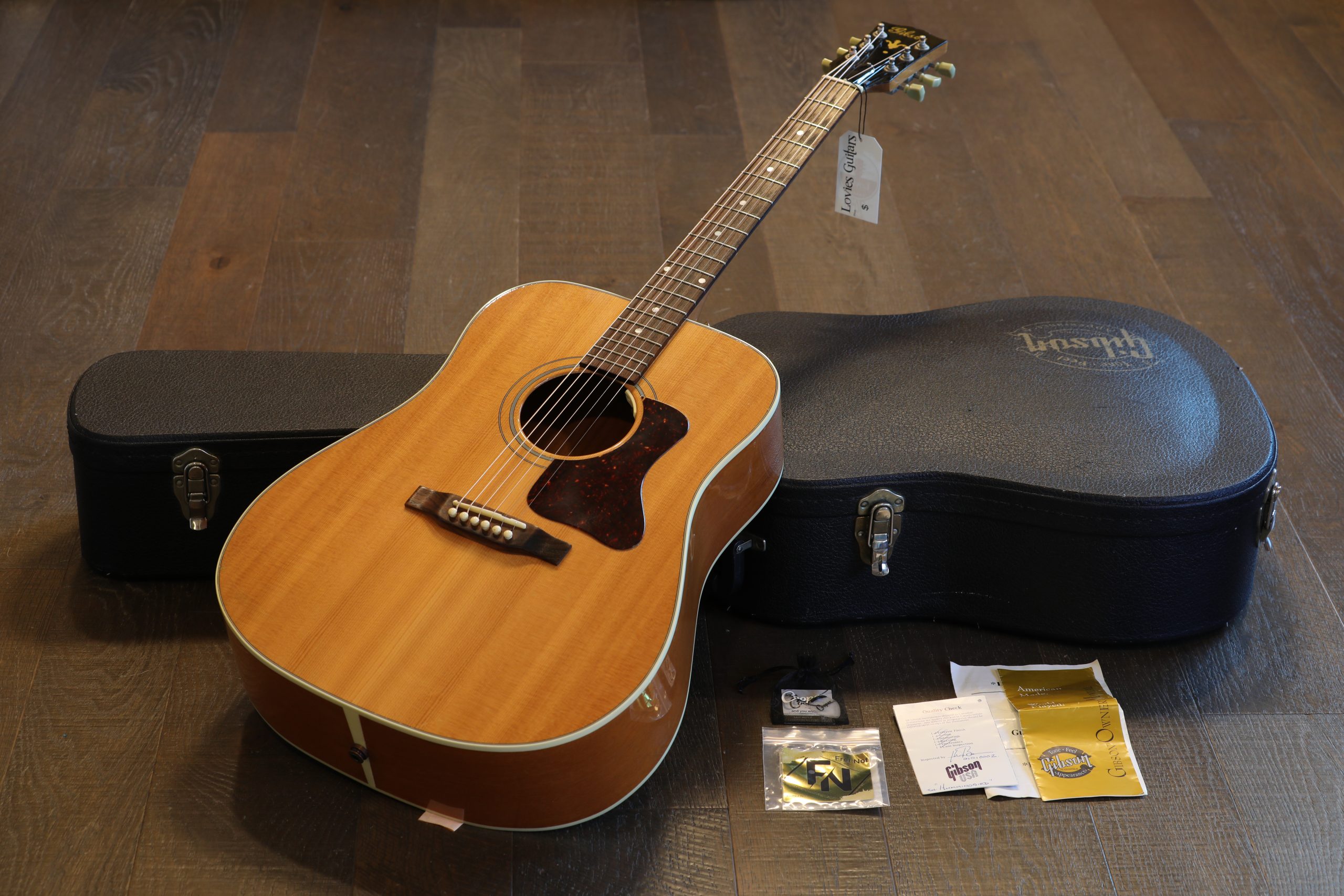 1995 Gibson Gospel Acoustic Guitar Natural + OHSC | Lovies Guitars