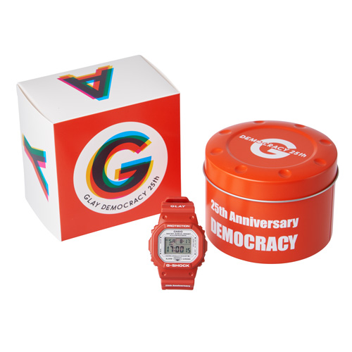 GLAY 25th Anniversary LIMITED G-SHOCK ”DEMOCRACY”、数量限定発売