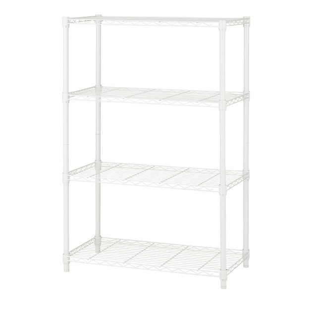 スチールラック 幅80cm 4段 ルミナスラテ オープンラック ホワイト 幅