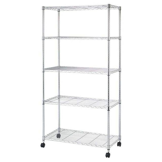 スチールラック 幅120cm 5段 ルミナスカジュアル 幅121.5×奥行46×高さ