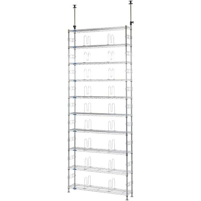 突っ張りラック 幅90cm 10段 ルミナスフィール スチールラック
