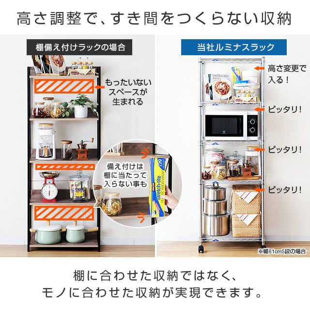 スチールラック 幅90cm 5段 ルミナススリム スチールラック 幅91.5