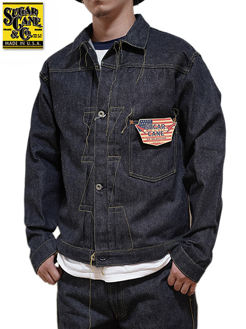 SUGAR CANE（シュガーケン） 】13oz. BLUE DENIM BLOUSE WWII [ S1944