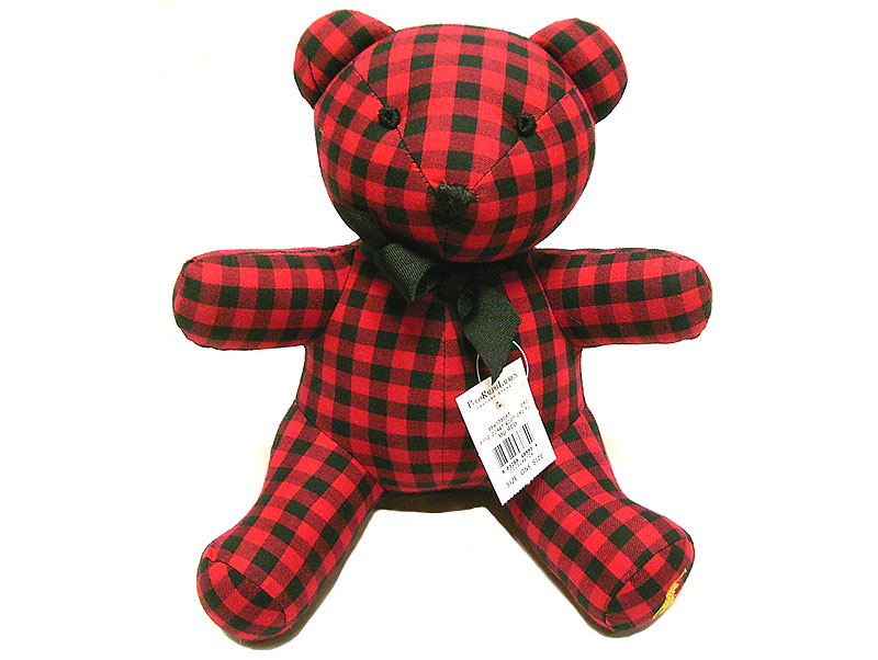 RALPH LAUREN BEAR Stuffed Doll ラルフ・ローレン ベアー 赤×黒