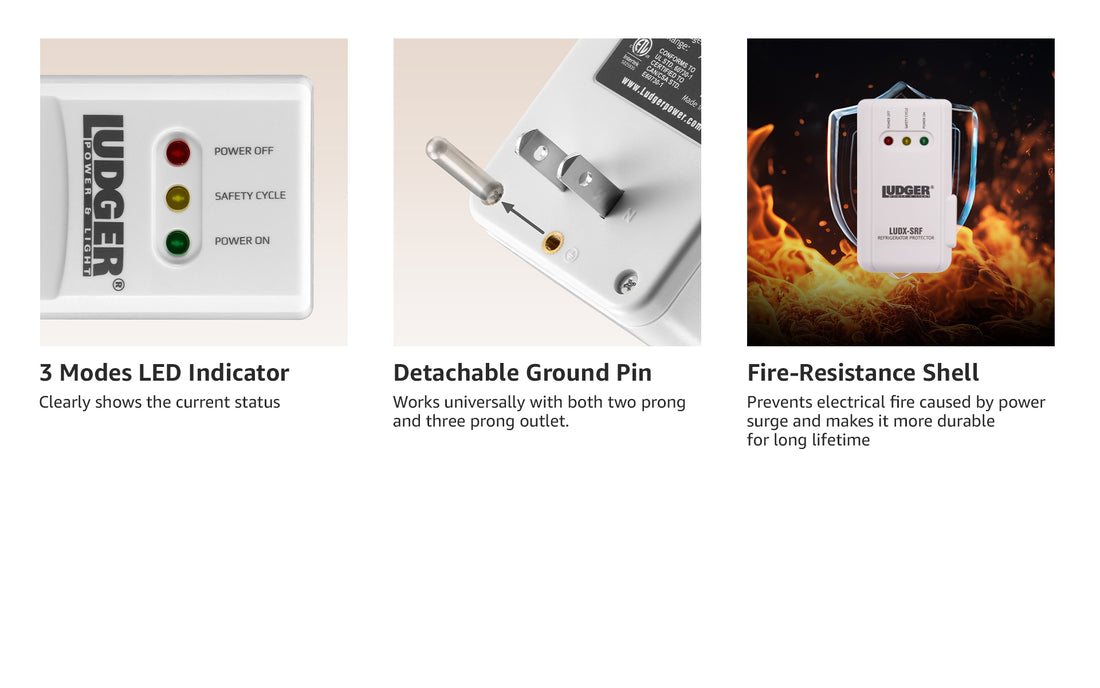 Power Surge Protector for Refrigerator | LUDX-SRF – LudgerPower