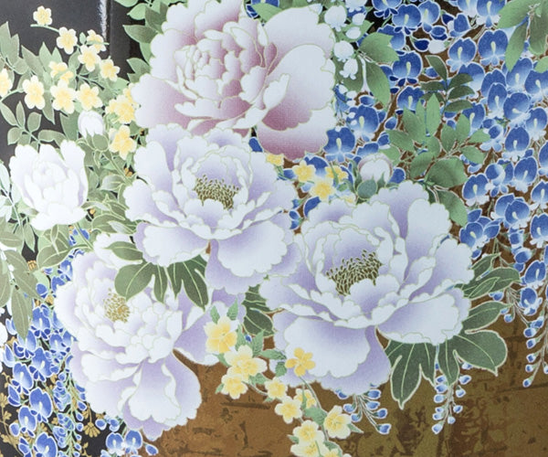 假屋崎省吾プロデュース 骨壷・桐箱・骨覆セット 【奥の牡丹（おくの