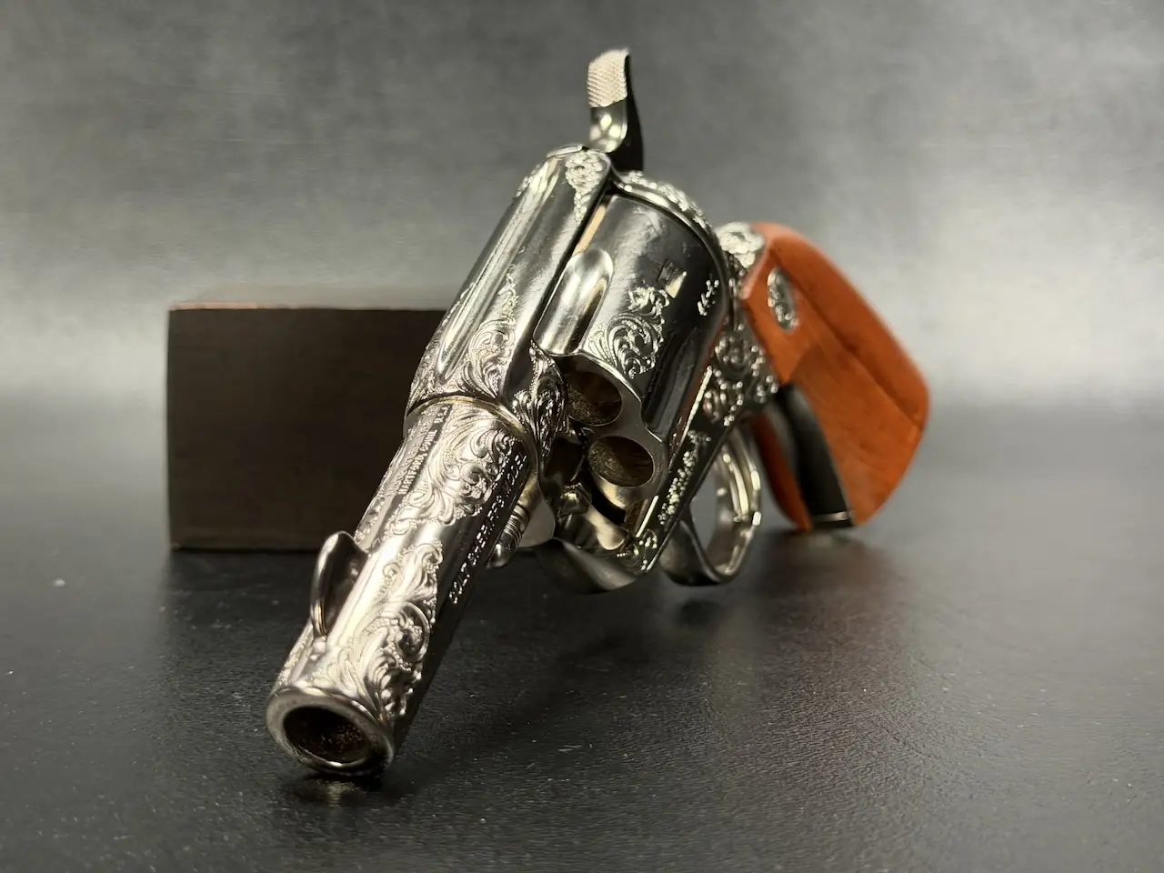 Colt SAA Sheriff .44-40 | .44 Magnum | Nickel Engraved Revolver