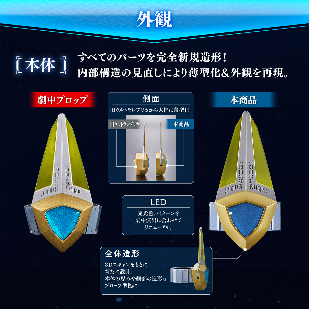 ウルトラマンガイア』アグル変身アイテム「ウルトラレプリカ