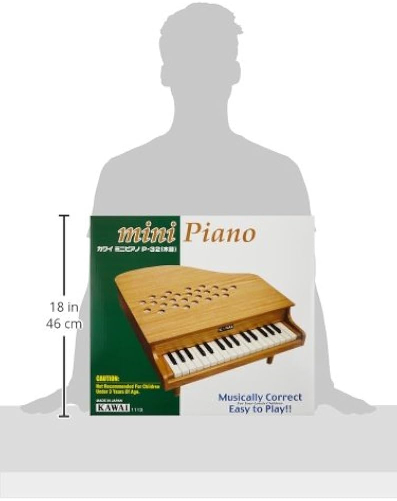 Amazon.co.jp: KAWAI ミニピアノ P-32 (木目) : おもちゃ