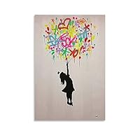 Amazon.co.jp: バンクシー・バルーン・ガール・ペインティング