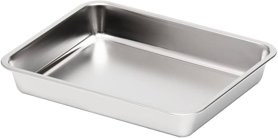 Amazon｜バット ステンレス 板厚0.8mm 業務用 (15枚取サイズ) 深型 18