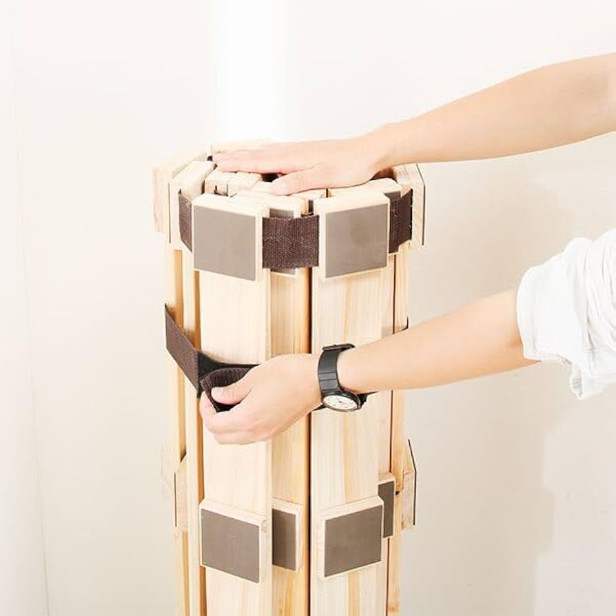 Amazon｜ニトリ(NITORI) ダブル 丸めてしまえるヒノキすのこベッド COR